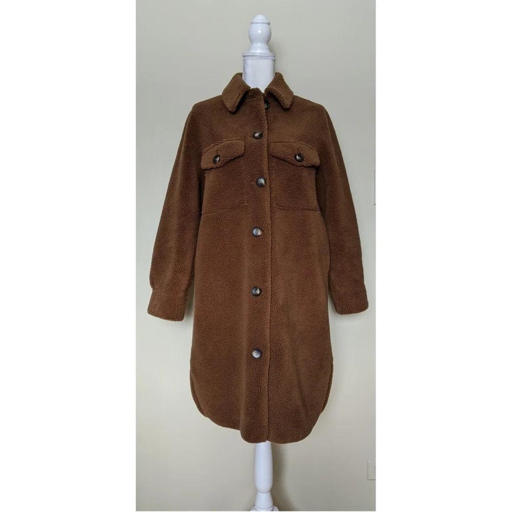 Rebecca Minkoff long teddy shacket - Picture 3 of 7
